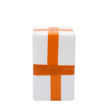 Ваза керамическая, цвет бело-золотой, 13*21,5 см