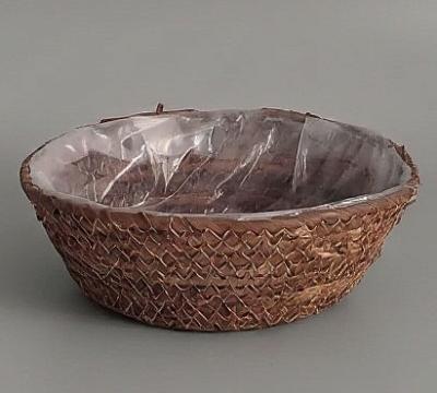 Корзина плетеная (банановое волокно): D25xH8,5 BD18, 1 шт., натур.