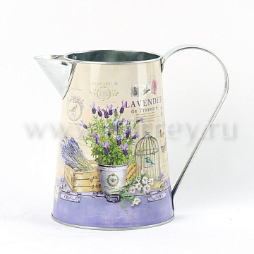 Декоративное кашпо-кувшин "Прованс" 20.5XD13X16.5/H17CM, металл