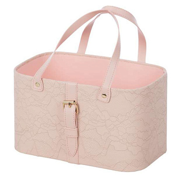 Коробка для цветов "Стильное решение" 24*15*14,5, 1 шт., св.розовый