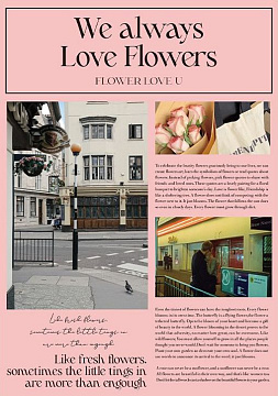 Упак. материал флористическая пленка "Романтика" 65 мкр, 40 см х 56 см, 20 листов/упак., розовый