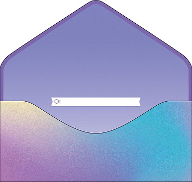 Открытка-конверт "С Днем Рождения!", размер: 9,3х19 см, в упак. 1 шт.