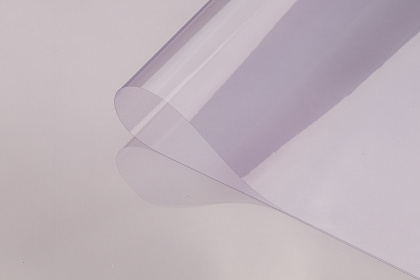 Упак. материал флористическая пленка глянцевая, 50 мкр, 58 см х 10 м, св-голубой