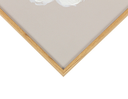 Набор панно "Цветы" 2 шт., с тиснением, рама пластиковая, 40,6x30,6x3