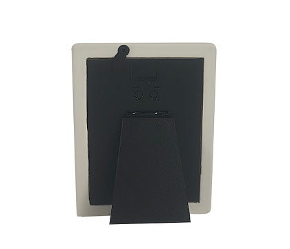 Фоторамка декоративная из эпоксидной смолы, серия "Весна", цвет белый/золотой, со стеклом, 7,5x10 см