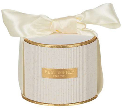 Коробка подарочная "Коллекция роскоши" D11*H8,6, 1 шт., молочный