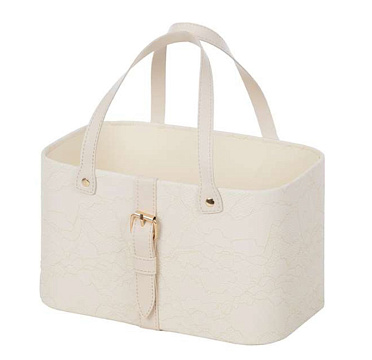 Коробка для цветов "Стильное решение" 24*15*14,5, 1 шт., молочный