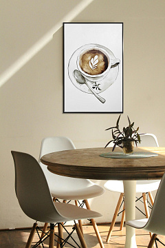 Картина "Доброе утро I", 30% ручная работа, рама пластиковая, 60x90