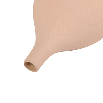 Ваза керамическая, цвет нежно-розовый, 13*21 см