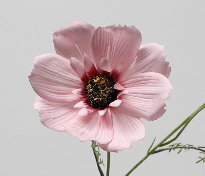 Цветок искусственный декоративный "Мак", 70 см., розовый