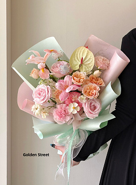 Упаковочная бумага с перламутровым отливом 53 см* 4 ярда, 120 г/м², белый