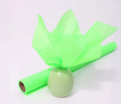 Упаковочный материал Тишью флуоресцентная , 58 см х 10 м, зеленый