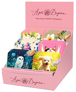 Набор открыток мини № 282, размер открытки 7х7 см. в наборе 120 шт.