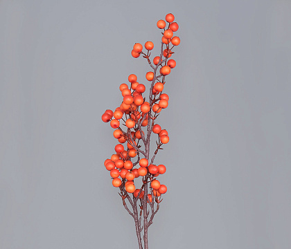 Ветка декоративная с ягодами, 95*25 см, 1 шт