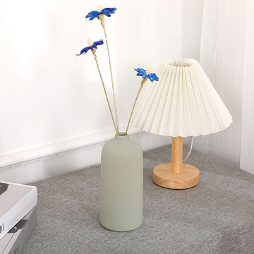 Ваза керамическая, цвет пастельно-зеленый, 7,5*18,5 см