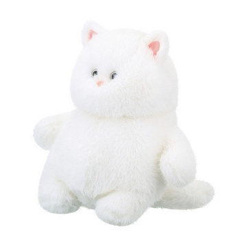 Игрушка мягконабивная ТМ "Relana" Котик белый, 25 см, в/п 25*21*19 см