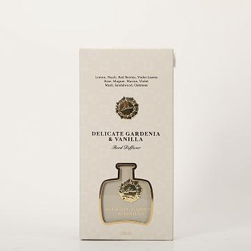 Ароматический диффузор с палочками 100 мл., Delicate Gardenia & Vanilla/Нежная гардения и ваниль