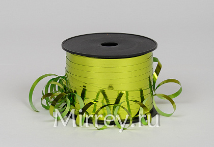 Лента полипропиленовая Металл 0,5 см х 250 ярд., салатовый (6 шт/упак)