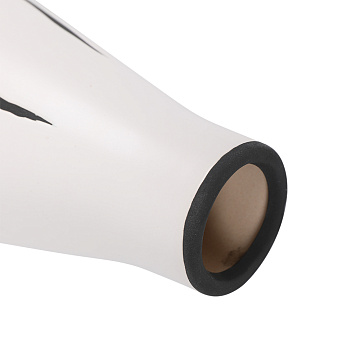 Ваза керамическая, цвет бело-черный, 12,5*25 см