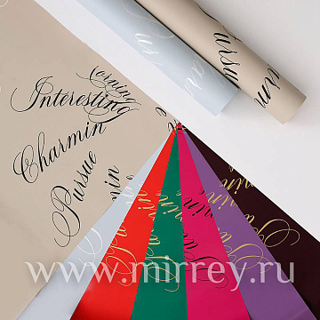 Упак. материал флористическая пленка "Кокетка ", 58 см х 58 см, 65 мкр, 20 листов/упак. св-зел/т-зел