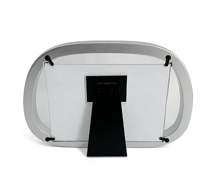 Фоторамка декоративная из МДФ серия "Рондо", цвет серебро, со стеклом, 18x13 см