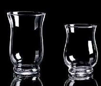 Ваза стеклянная D14 * H20 см, 1 шт., прозрачный