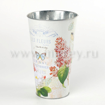 Декоративное кашпо "Цветущая сирень" D14XH22.5CM 9.5, металл