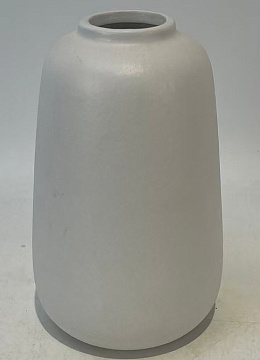 Ваза керамическая, цвет белый, 9,5*9,5*15,5 см.