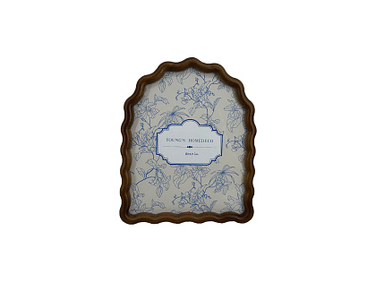 Фоторамка декоративная из дерева, серия "Арка", цвет коричневый, со стеклом, 20x25 см