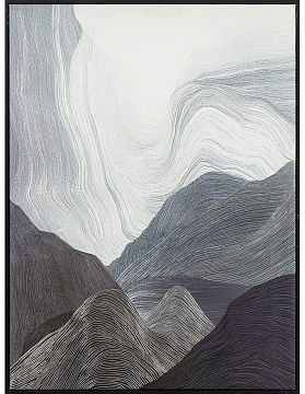 Картина "Анфини II" с тиснением, рама пластиковая, 80x60x2,8