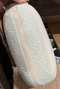 Ваза керамическая "Кактус", цвет зеленый, 12*12*23,5 см.