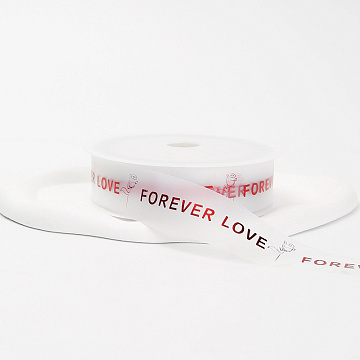 prev . Лента декоративная "Forever Love", полиэтилен, 3см х 30 м., красный (6 шт./упак.)