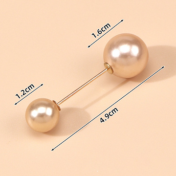 Набор булавок флористических 1,2/1,6 см * 4,5 см, 10шт/упак, шампань