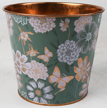 Декоративное кашпо "Полевое безумие" D13.3X11.5CM B:D9.5CM, металл