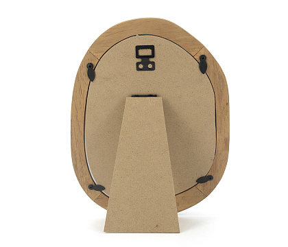 Фоторамка декоративная из дерева, асимметричная, со стеклом, 15x20 см