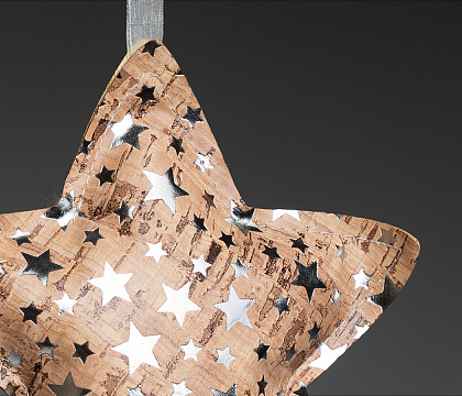 Декоративная подвеска "Звезда", 12x11 см, 1 шт