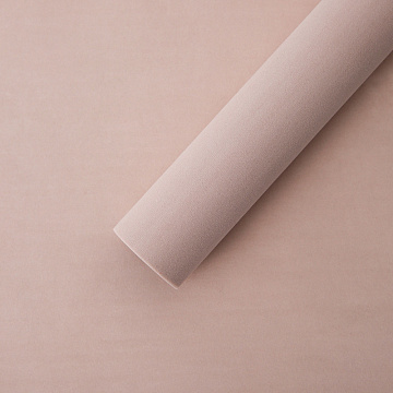 Водостойкий упаковочный материал "Бархат", 53 см*6 ярдов, 75 г/м², пудровый