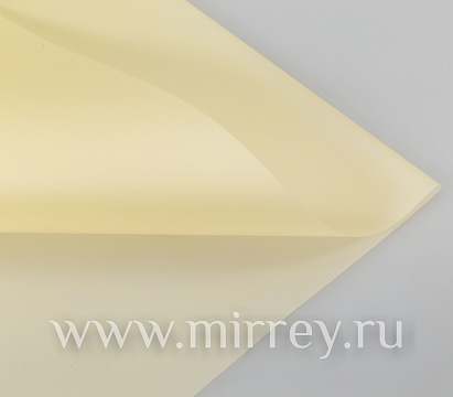 Упак. материал матовая пленка "Флёр", 53 мкр, 58 см х 10 м, шампань