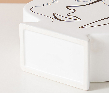 Керамическая декоративная ваза серия "Силуэт", 19*9*32,5 см