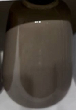 Ваза керамическая, цвет коричневый 9,5*9,5*15,5 см.