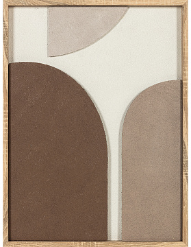 Панно "Фюзьон I", 100% ручная работа, рама пластиковая, 80x60x3,8