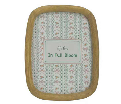 Фоторамка декоративная из дерева, со стеклом, 15x20 см