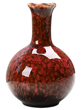 Ваза керамическая, цвет красный, 7,5*10,1 см