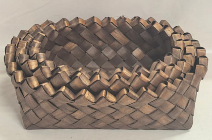 Набор кашпо плетеных (секвойя), 36*30/11 см, 32*27/11 см, 28*23/10,5 см, 3 шт., коричневый