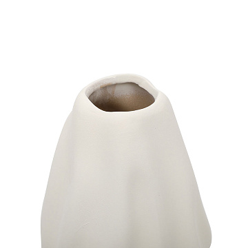 Ваза керамическая, цвет белый, 11*25 см
