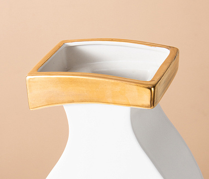 Керамическая декоративная ваза серия "Силуэт", 15,5*9*39 см