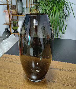 Ваза стеклянная H30,  1 шт., серый