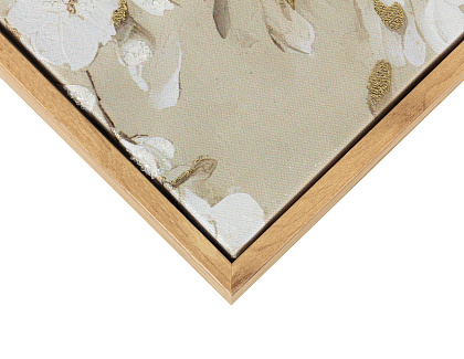 Картина "Пюрете I" с тиснением и глиттером, рама пластиковая, 80x40x2,8