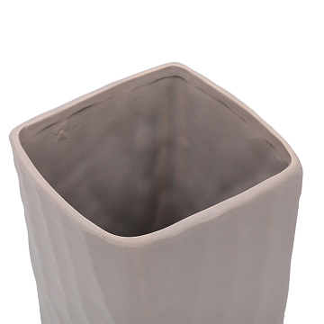 Ваза керамическая, цвет серый, 11*20 см.