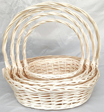 Н-р корзин(ива) 53X45XH17/53X45X35, 46X39XH16/47X40X30, 40X33XH13/42X34X25, 33X26XH12/37X29X20, 4 шт